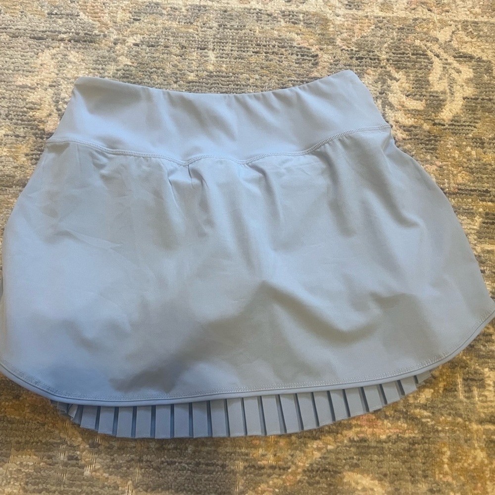 Baleaf Light Blue Athletic Pleated Hem Skort